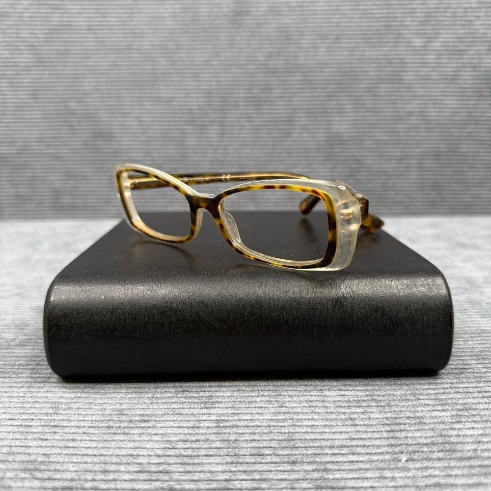 Vogue VO 2602 1916 Tortoise Shell Clear Rectangular Y2k glasses Frames 51-16-135
